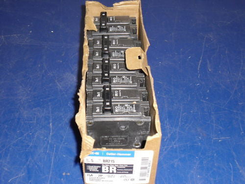 LOT OF 4 CUTLER HAMMER CIRCUIT BREAKER BR215 *NEW*