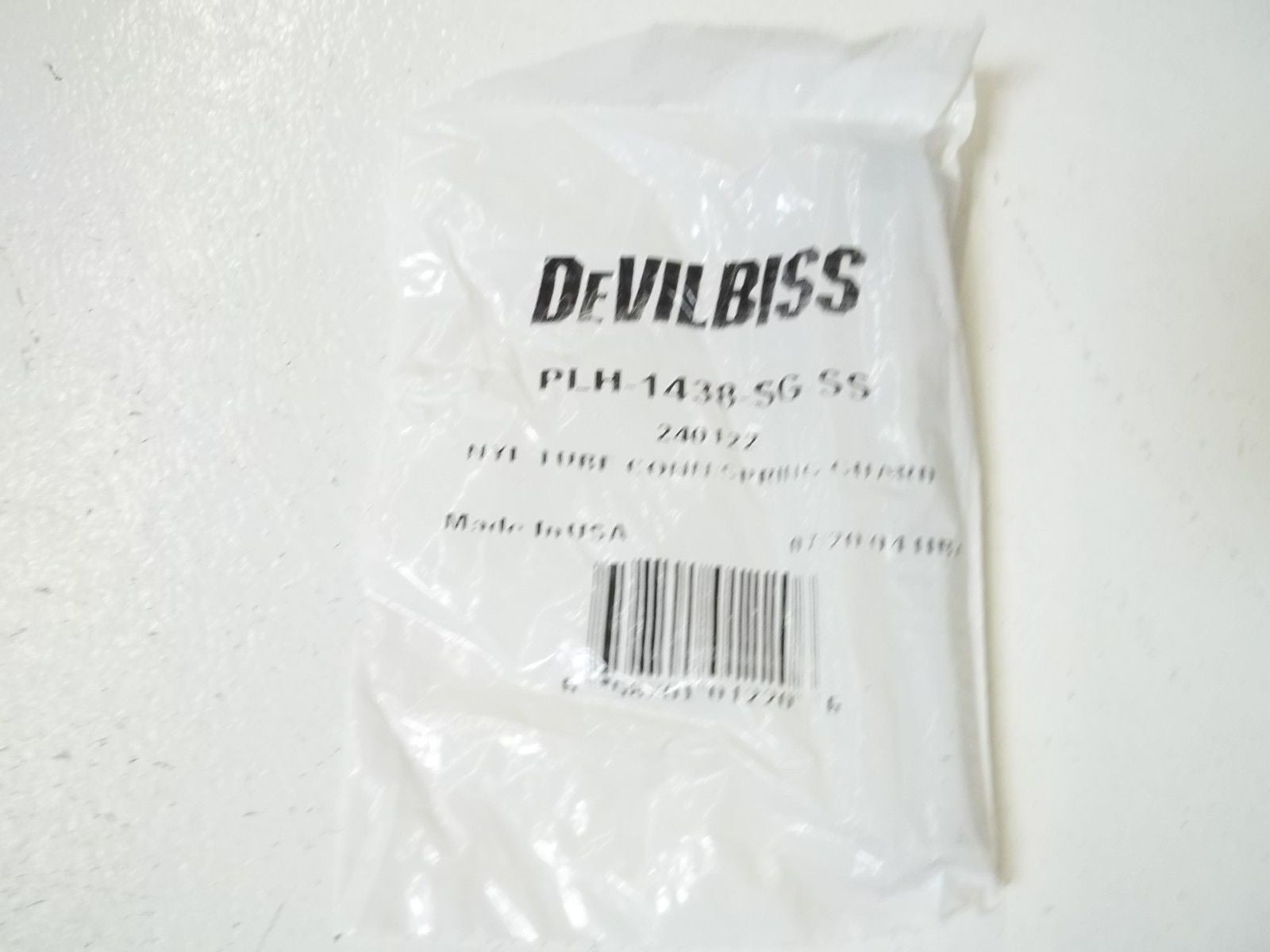 LOT OF 4 DEVILBISS PLH-1438-SG-SS TUBE CONN./SPRING GUARD *NEW IN A FACTORY BAG*