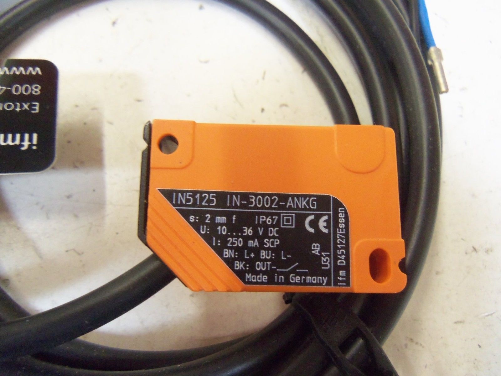 IFM EFECTOR IN5125 INDUCTIVE PROXIMITY SENSOR*NEW IN BOX*