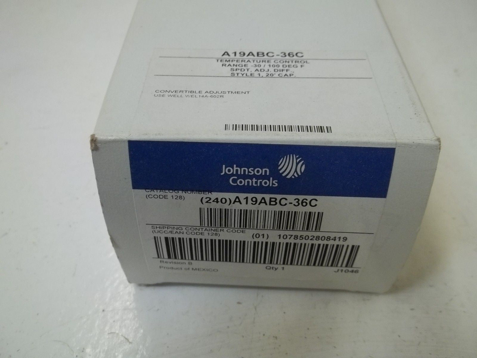 LOT OF 4 JOHNSON CONTROLS A19BC-36C *NEW IN BOX*