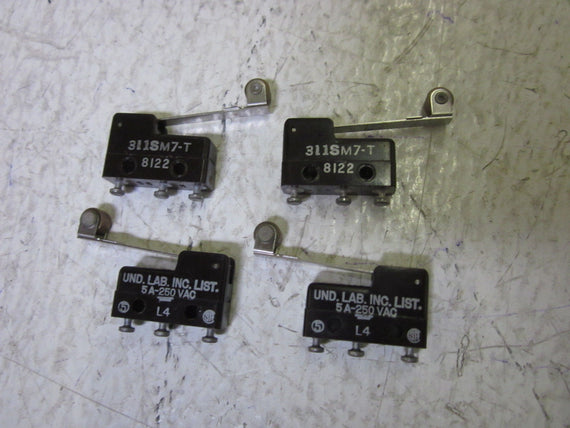 LOT OF 4 MICROSWITCH HONEYWELL LIMIT SWITCH  311SM7-T *NEW NO BOX*