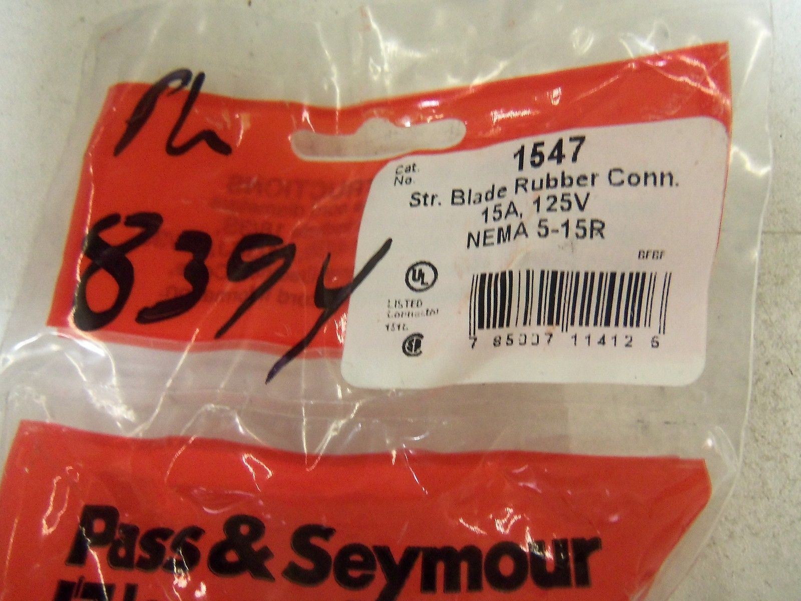 LOT OF 4 PASS & SEYMOUR 1547 *NEW IN FACTORY BAG*
