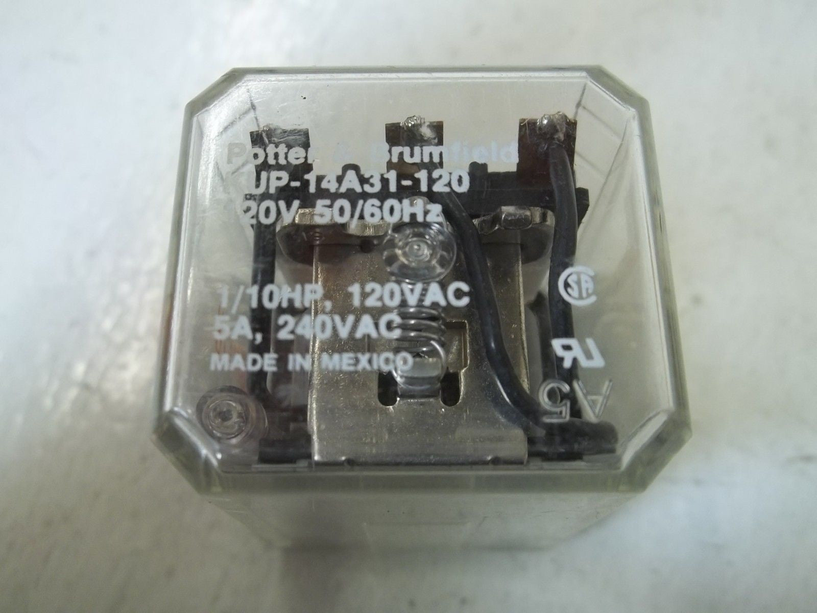 LOT OF 4 POTTER & BRUMFIELD KUP-14A13-120 RELAY *USED*