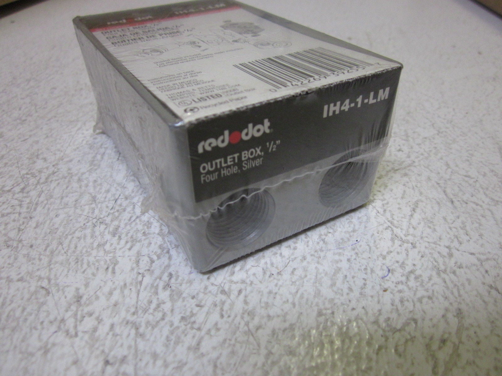 LOT OF 4 RED DOT IH4-1-LM OUTLET BOX *NEW NO BOX*