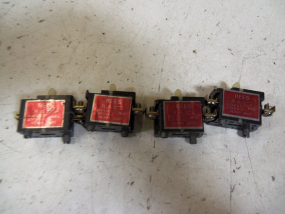 LOT OF 4 REES R-A *USED*