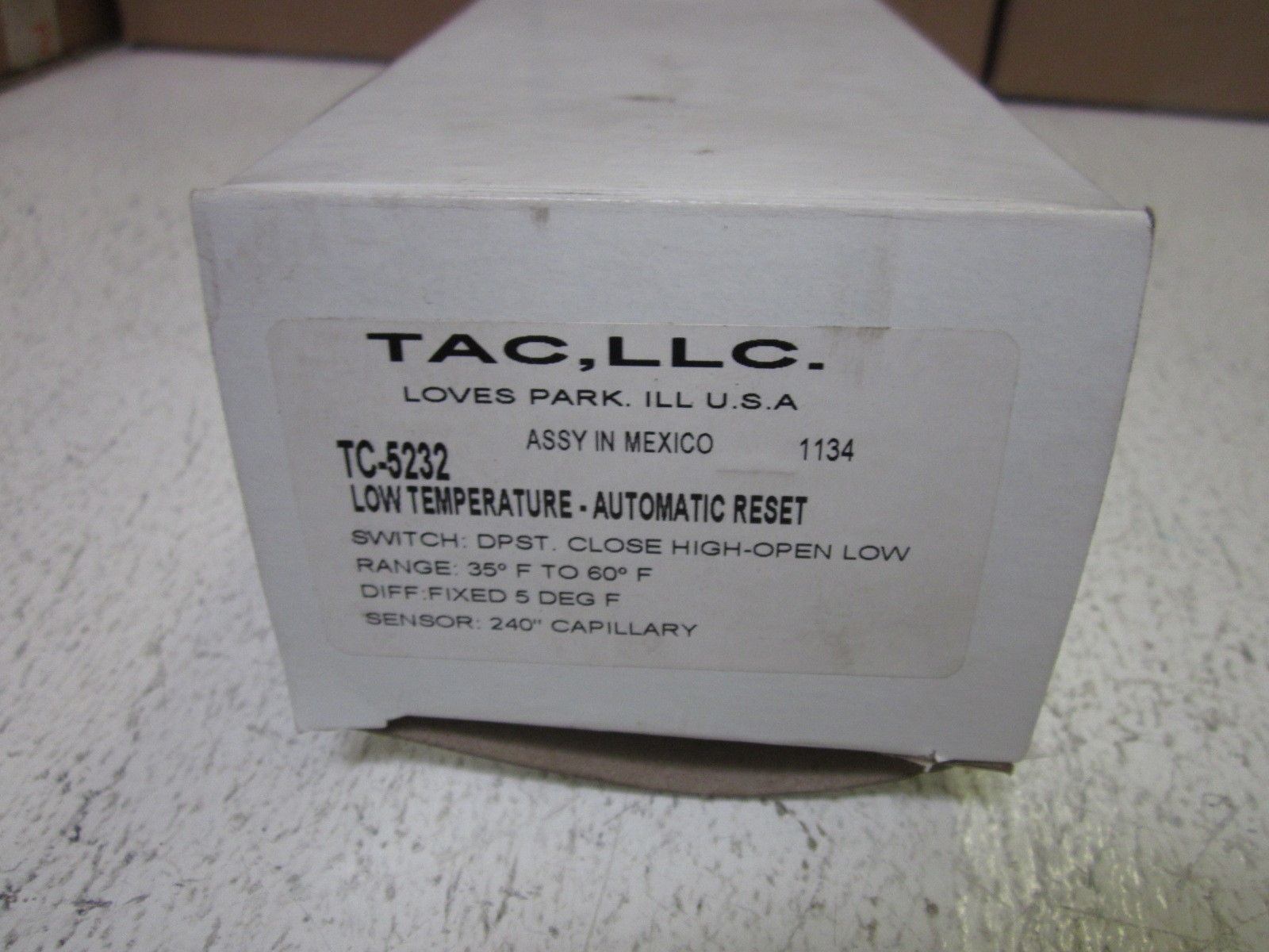 LOT OF 4 TAC, LLC TC-5232 LOW TEMP AUTOMATIC RESET *NEW IN BOX*