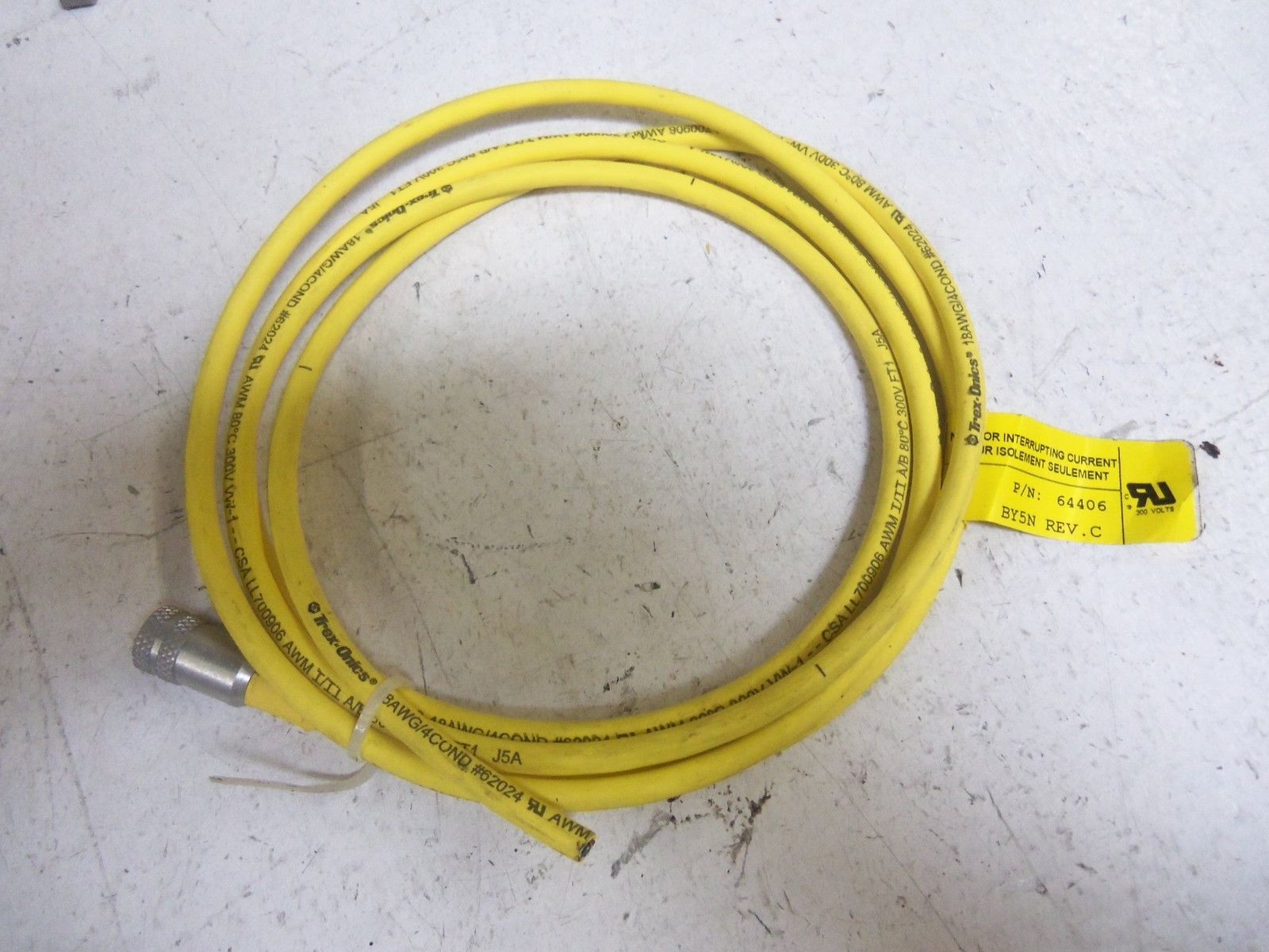 LOT OF 4 TPC 64406 CONNECTOR CABLE *USED*