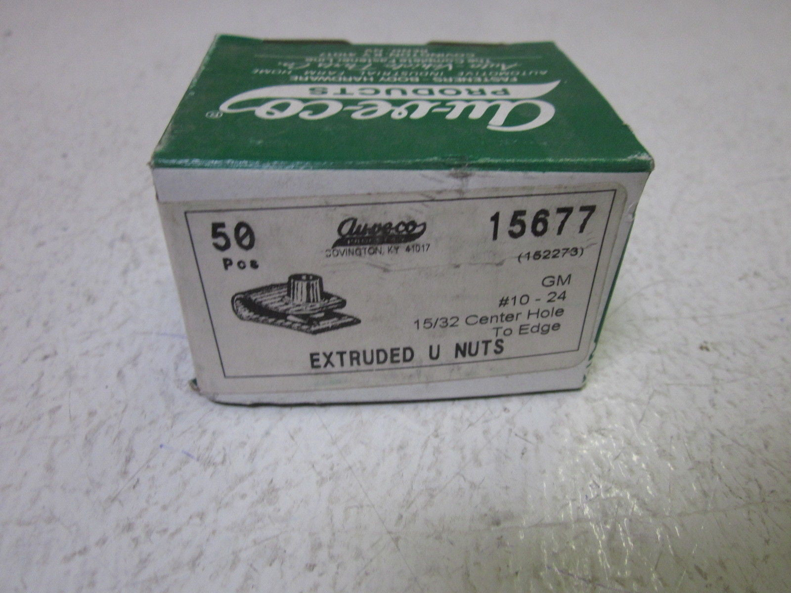 LOT OF 50 AUTO-VEHICLE PARTS CO. 15677 EXTRODED U NUTS *NEW IN BOX*