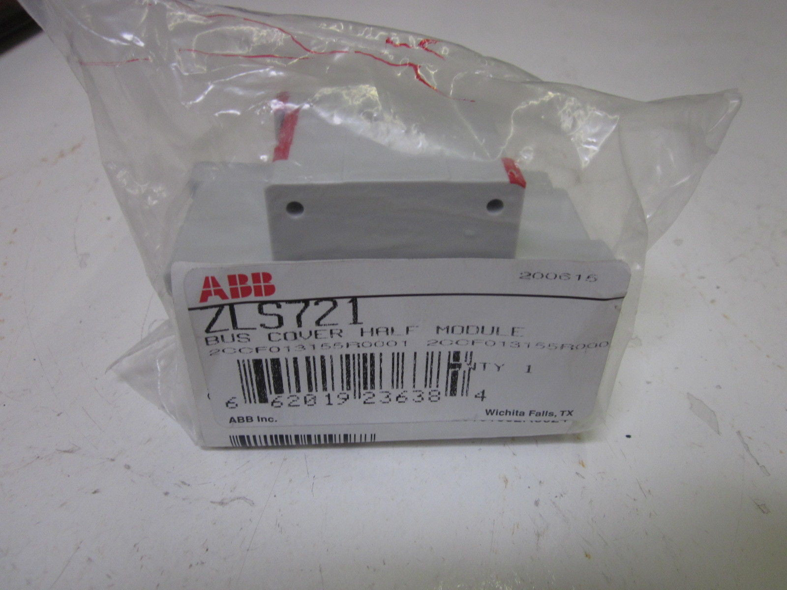 ABB ZLS721 BUS COVER HALF MODULE *NEW IN FACTORY BAG*