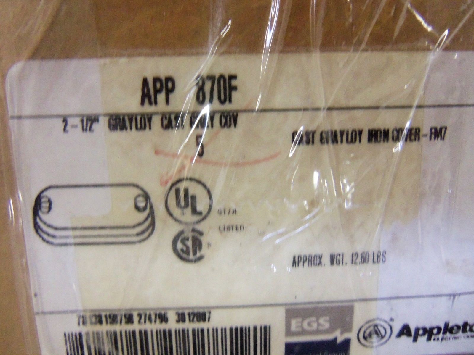 LOT OF 5 APPLETON 870F CONDUIT *NEW IN BOX*