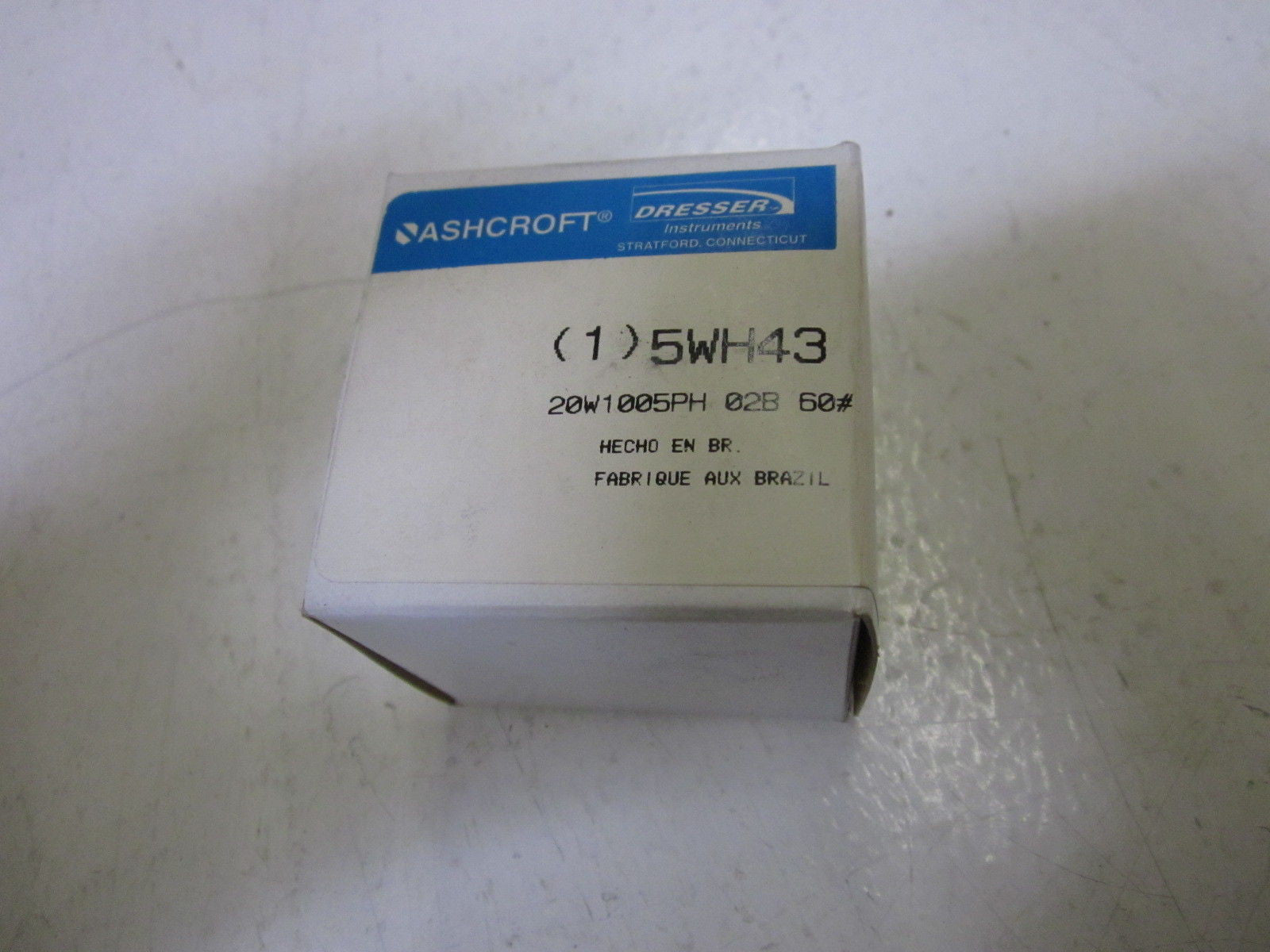 ASHCROFT 20W1005PH02B-60# PRESSURE GAUGE 0-60 PSI *NEW IN BOX*