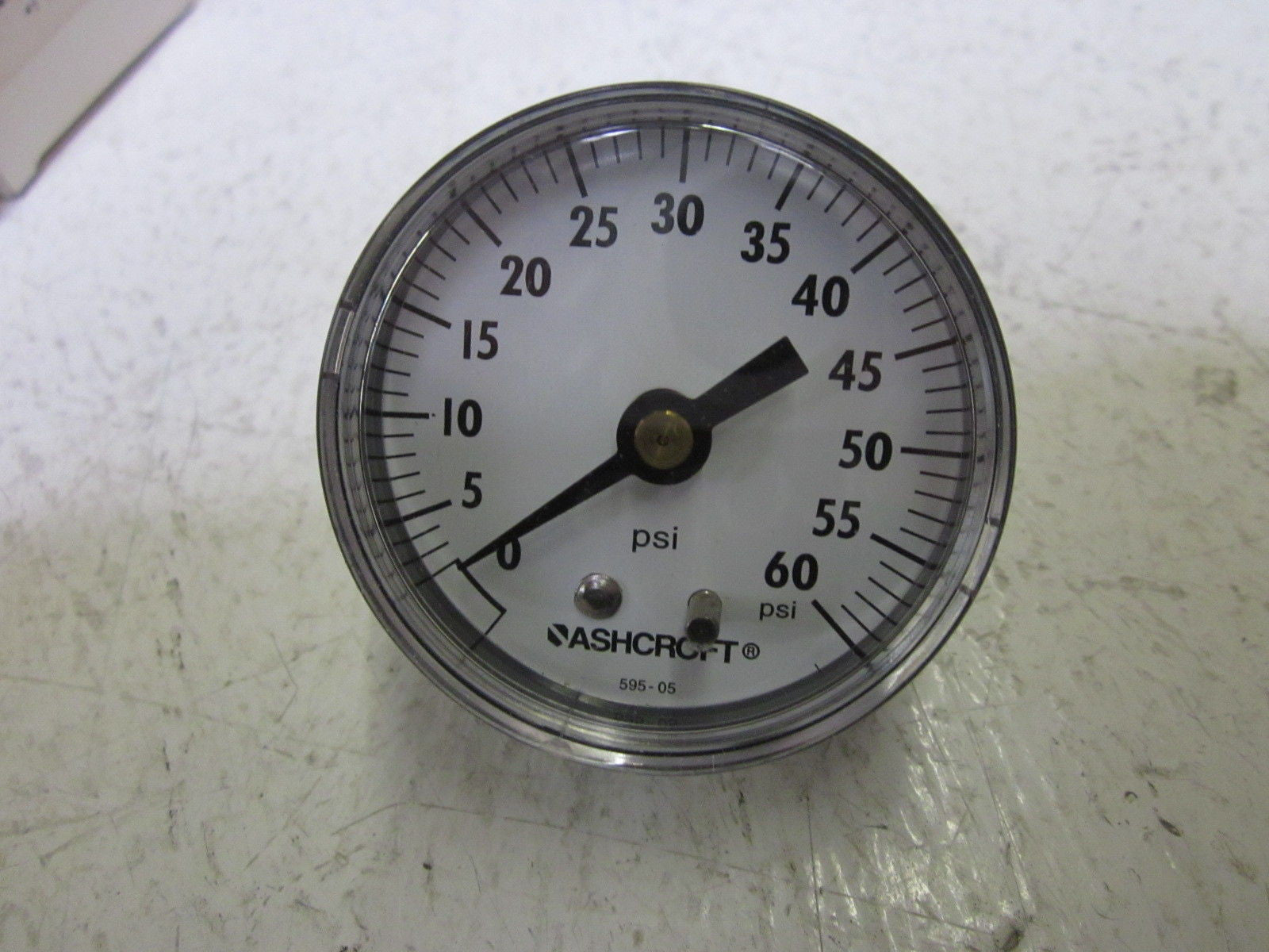 ASHCROFT 20W1005PH02B-60# PRESSURE GAUGE 0-60 PSI *NEW IN BOX*