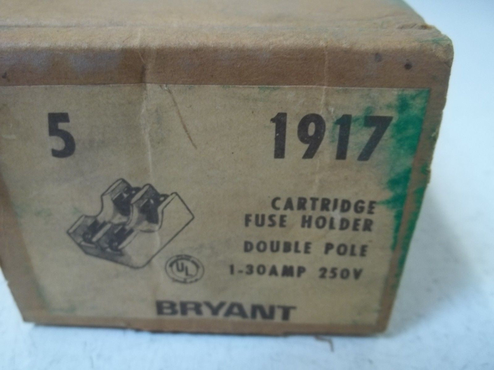 LOT OF 5 BRYANT 1917 CARTRIDGE FUSE HOLDER *NEW IN BOX*