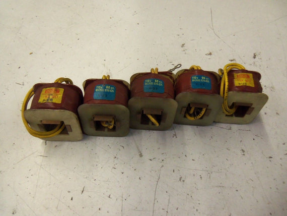 LOT OF 5 DECCO COIL 9-22 115V *USED*