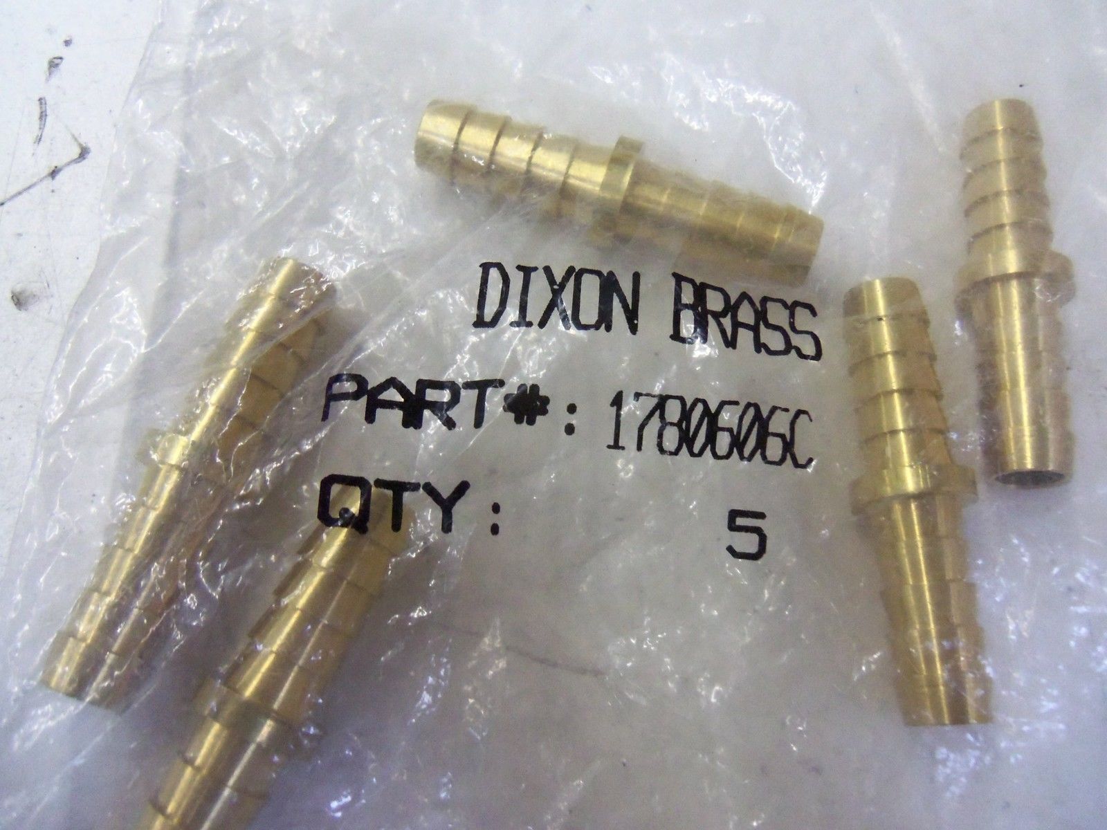 LOT OF 5 DIXON BRASS 1780606C *NEW IN BAG*