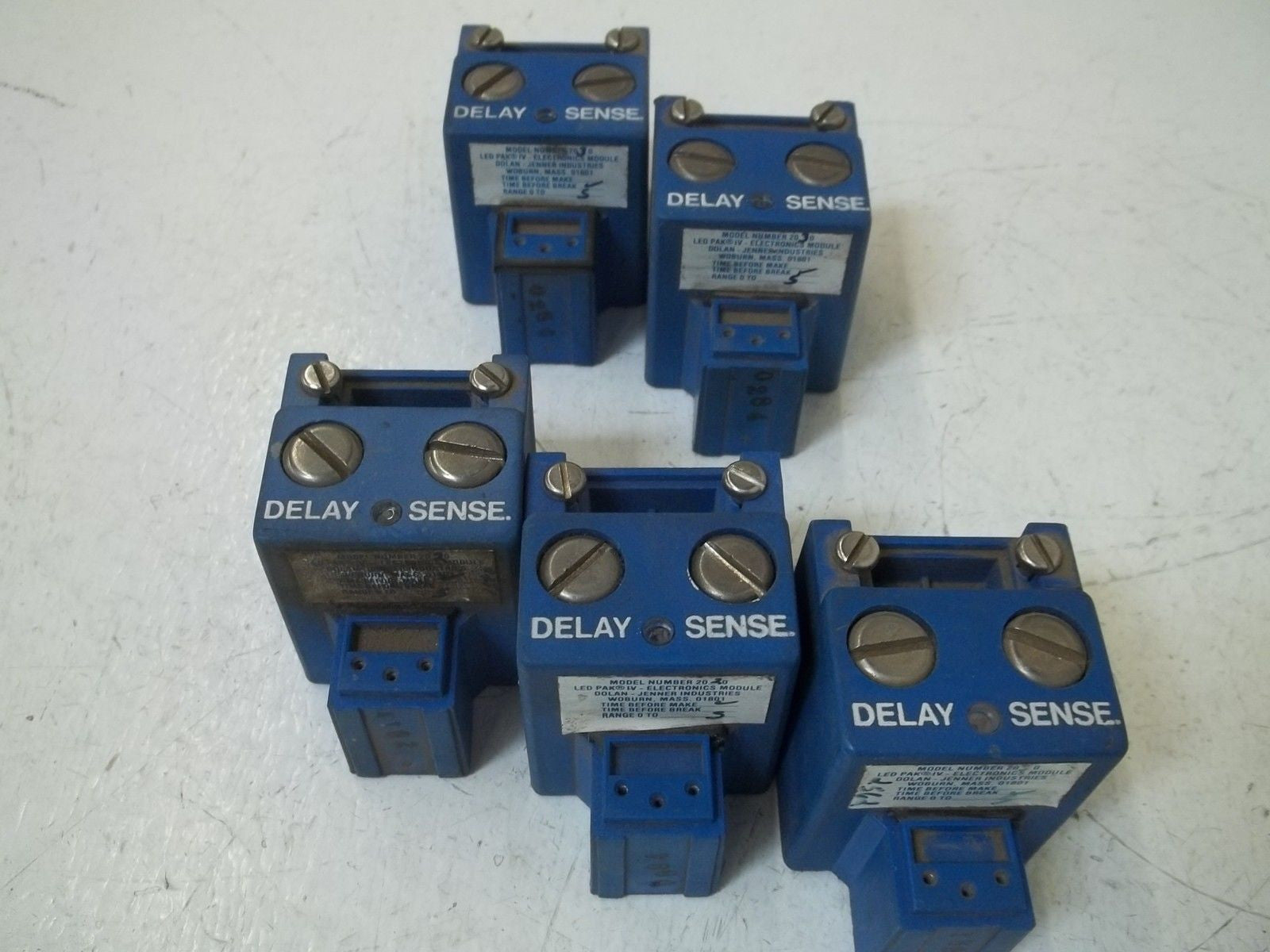 LOT OF 5 DOLAN-JENNER INDUSTRIES 2030 *USED*