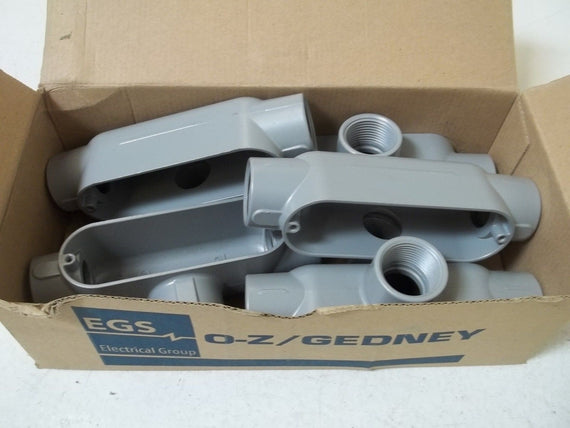 LOT OF 5 EGS APPT100-A FORM 85 ALUMINUM CONDUIT BODY *NEW IN BOX*