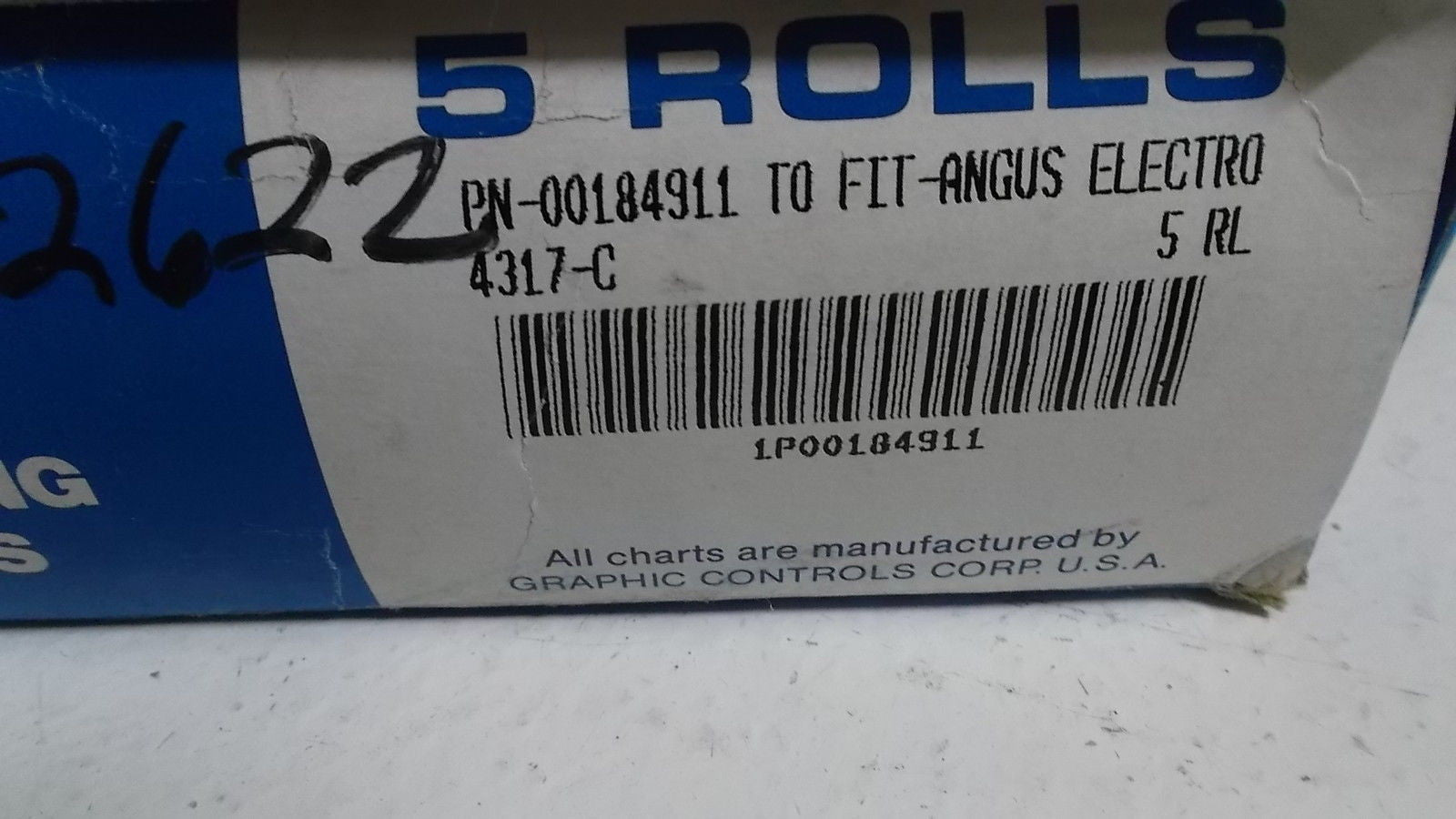 LOT OF 5 GRAPHIC CONTROL 00184911 *NEW IN BOX*