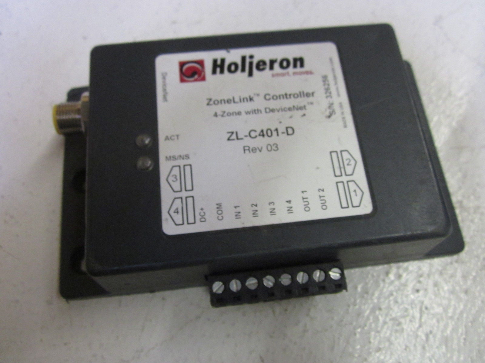 LOT OF 5 HOLJERON ZONELINK CONTROLLER ZL-C401-D REV.03 *USED*