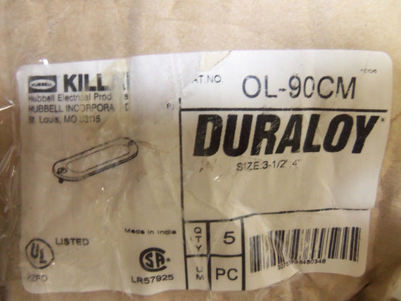 LOT OF 5 KILLARK OL-90CM CONDUIT *NEW IN BOX*