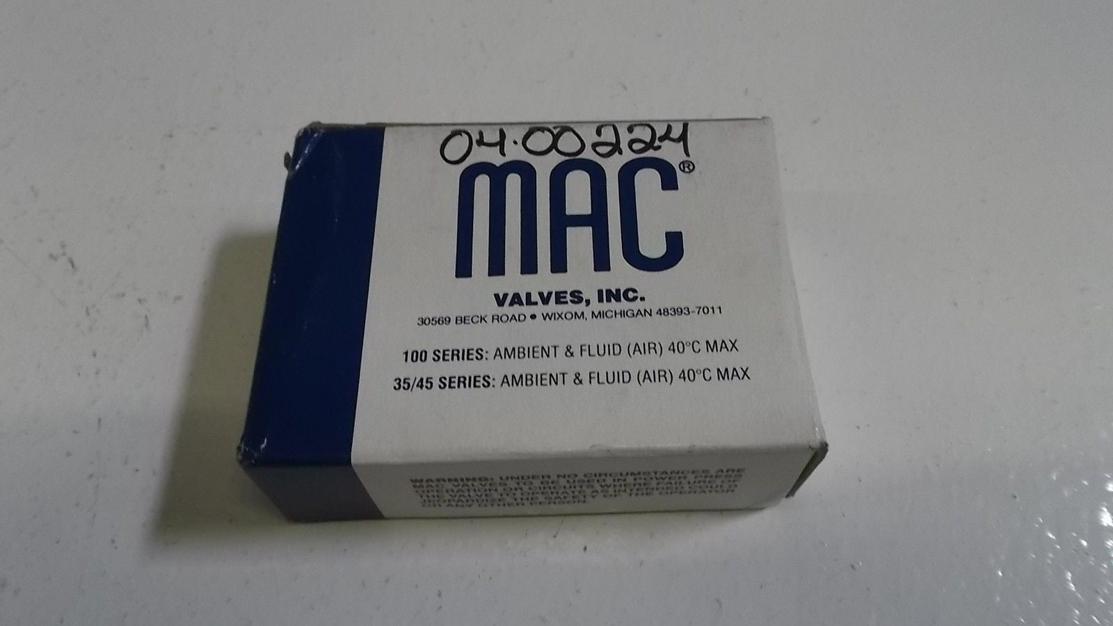 LOT OF 5 MAC VALVE TM-DDAJ-1KB* USED*