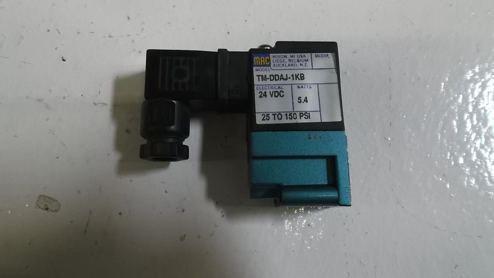 LOT OF 5 MAC VALVE TM-DDAJ-1KB* USED*