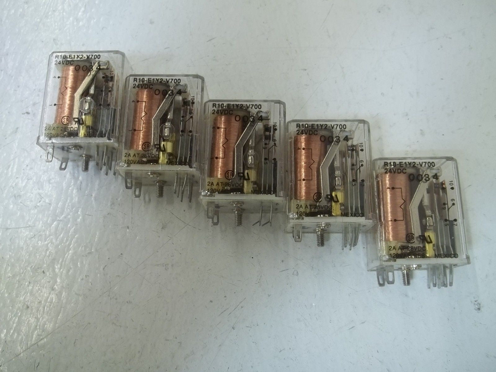 LOT OF 5 POTTER & BRUMFIELD R10-EIY2-V700 *USED*