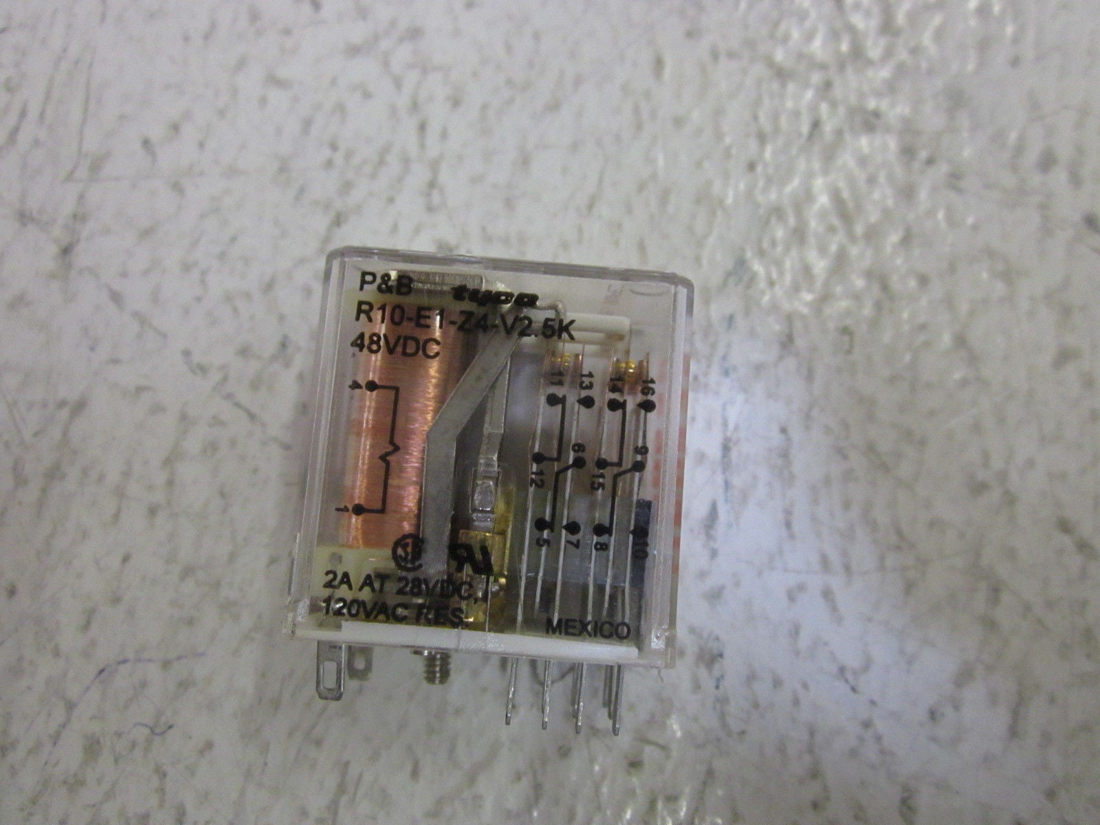 POTTER & BRUMFIELD R10-E1-X4-V2.5K RELAY 48VDC *USED*