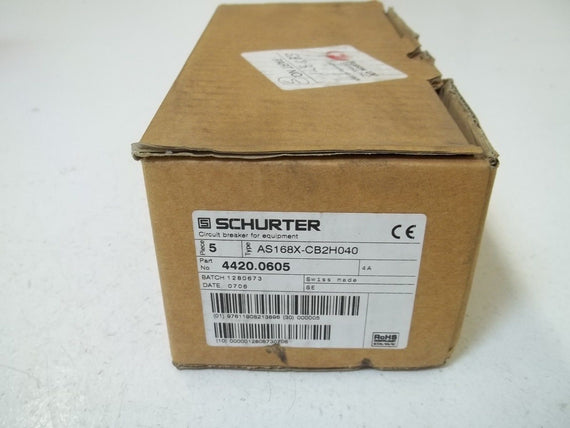LOT OF 5 SCHURTER AS168X-CB2H040 FUSE HOLDER *NEW IN BOX*