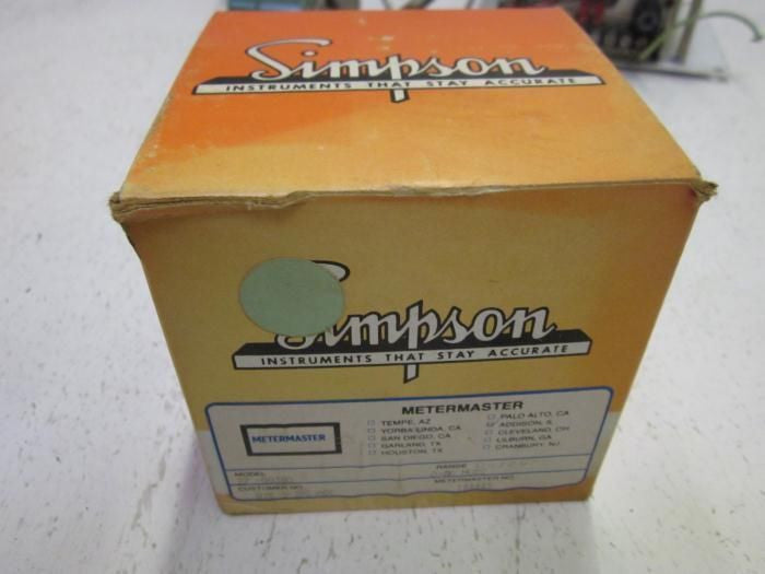 SIMPSON 27-00380 PANEL METER *NEW IN BOX*