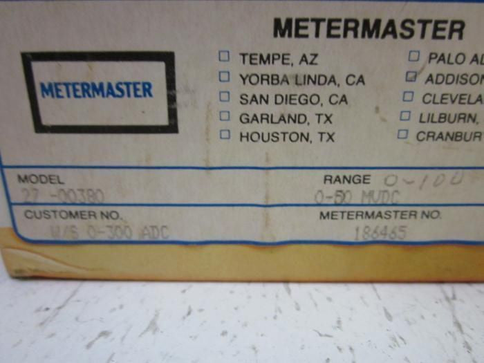 SIMPSON 27-00380 PANEL METER *NEW IN BOX*