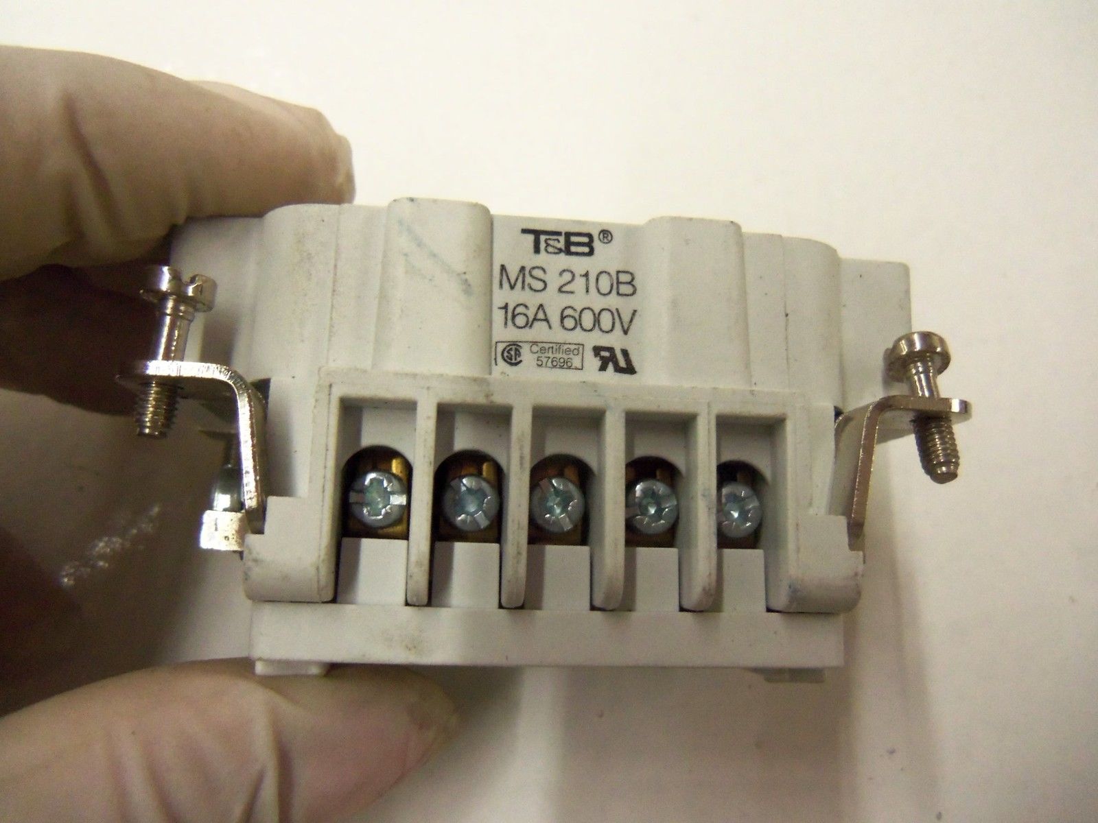LOT OF 5 THOMAS & BETTS MS210B  600V *USED*