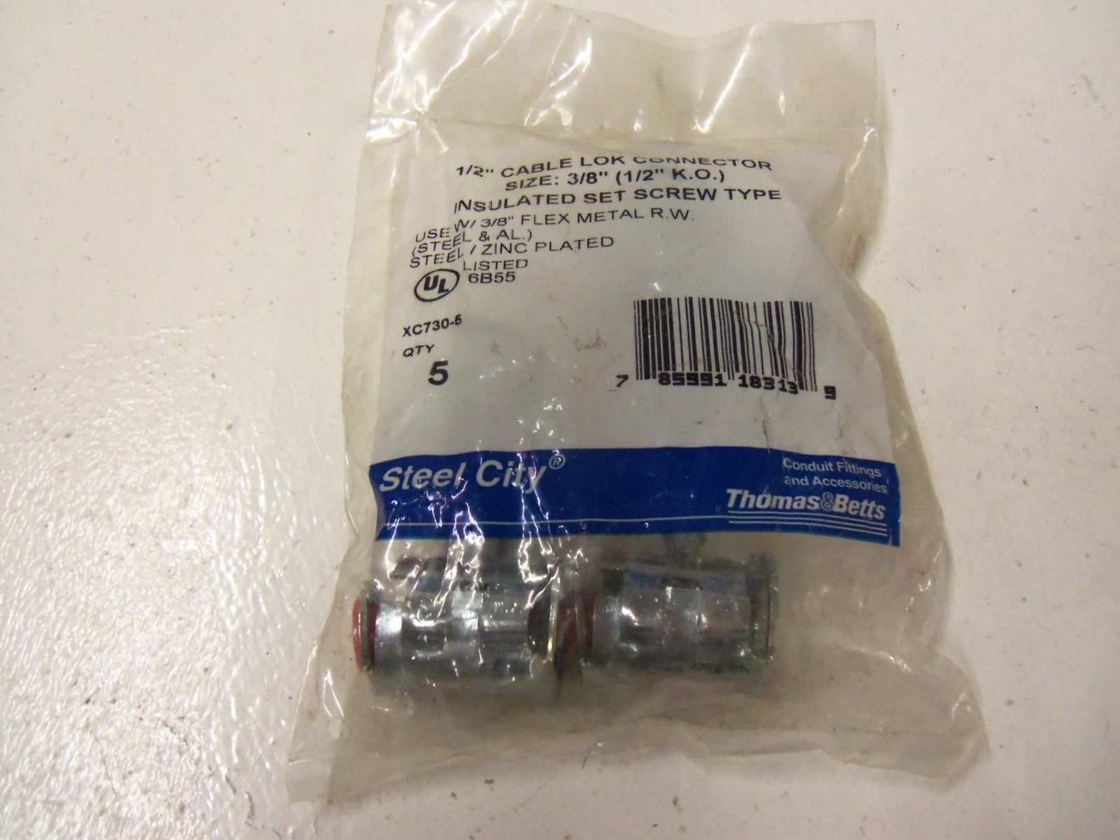 LOT OF 5 THOMAS & BETTS XC730-5 *NEW IN FACTORY BAG*