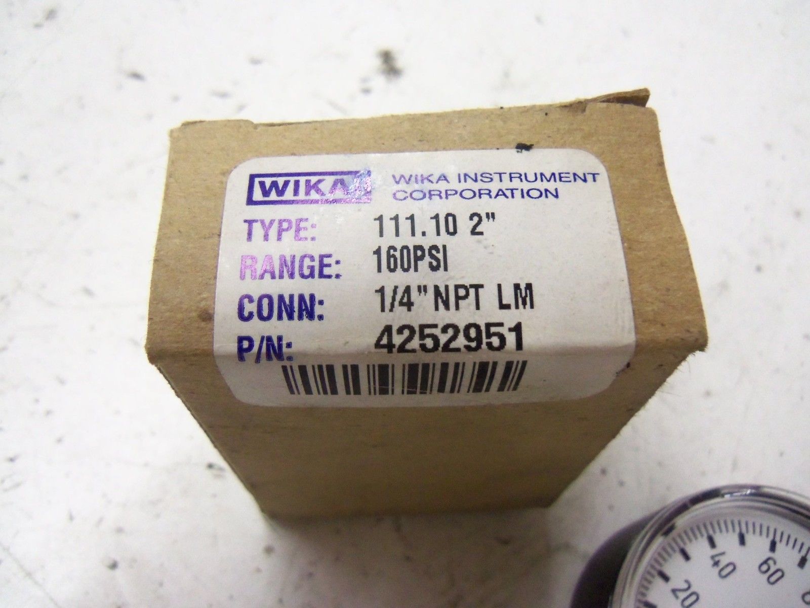 LOT OF 5 WIKA 111.10 2" PRESSURE GAUGE 160 PSI 4252951 *NEW IN BOX*