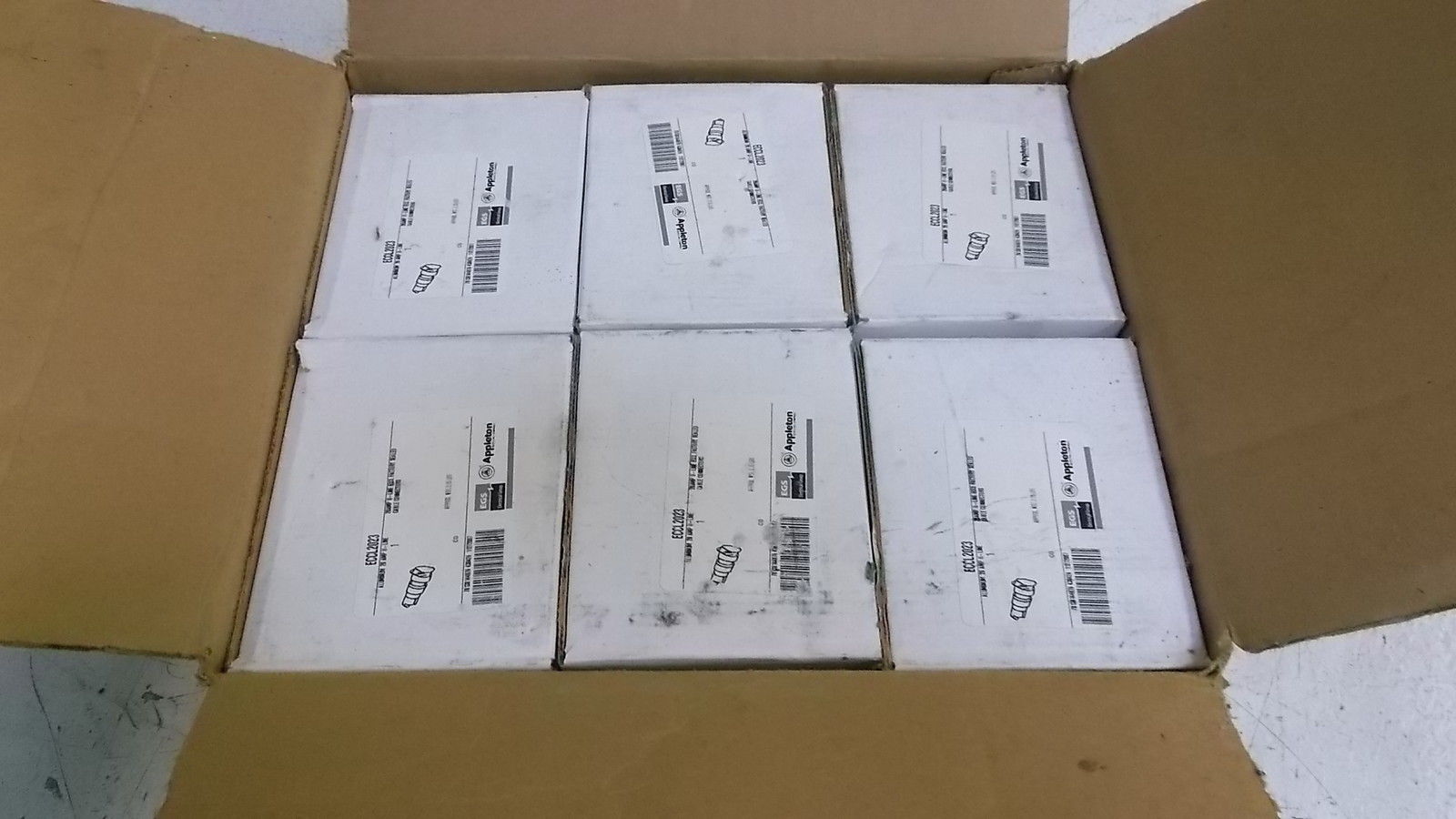 LOT OF 6 APPLETON ECCL2023 RECEPTACLE CONNECTOR *NEW IN BOX*