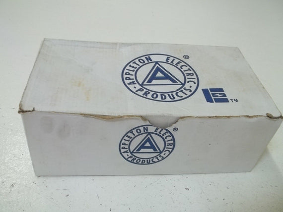 LOT OF 6 APPLETON HUB-75 3/4" STEEL CONDUIT HUBS *NEW IN BOX*