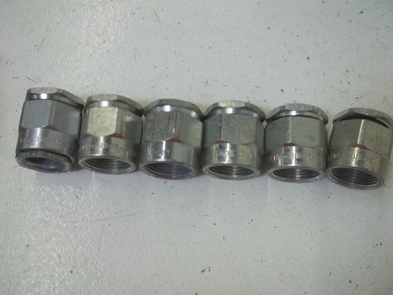 LOT OF 6 APPLETON HUB-75 3/4" STEEL CONDUIT HUBS *NEW IN BOX*