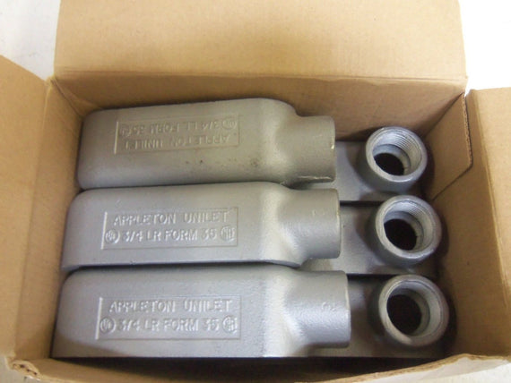 LOT OF 6 APPLETON LR75-M CONDUIT *NEW IN BOX*