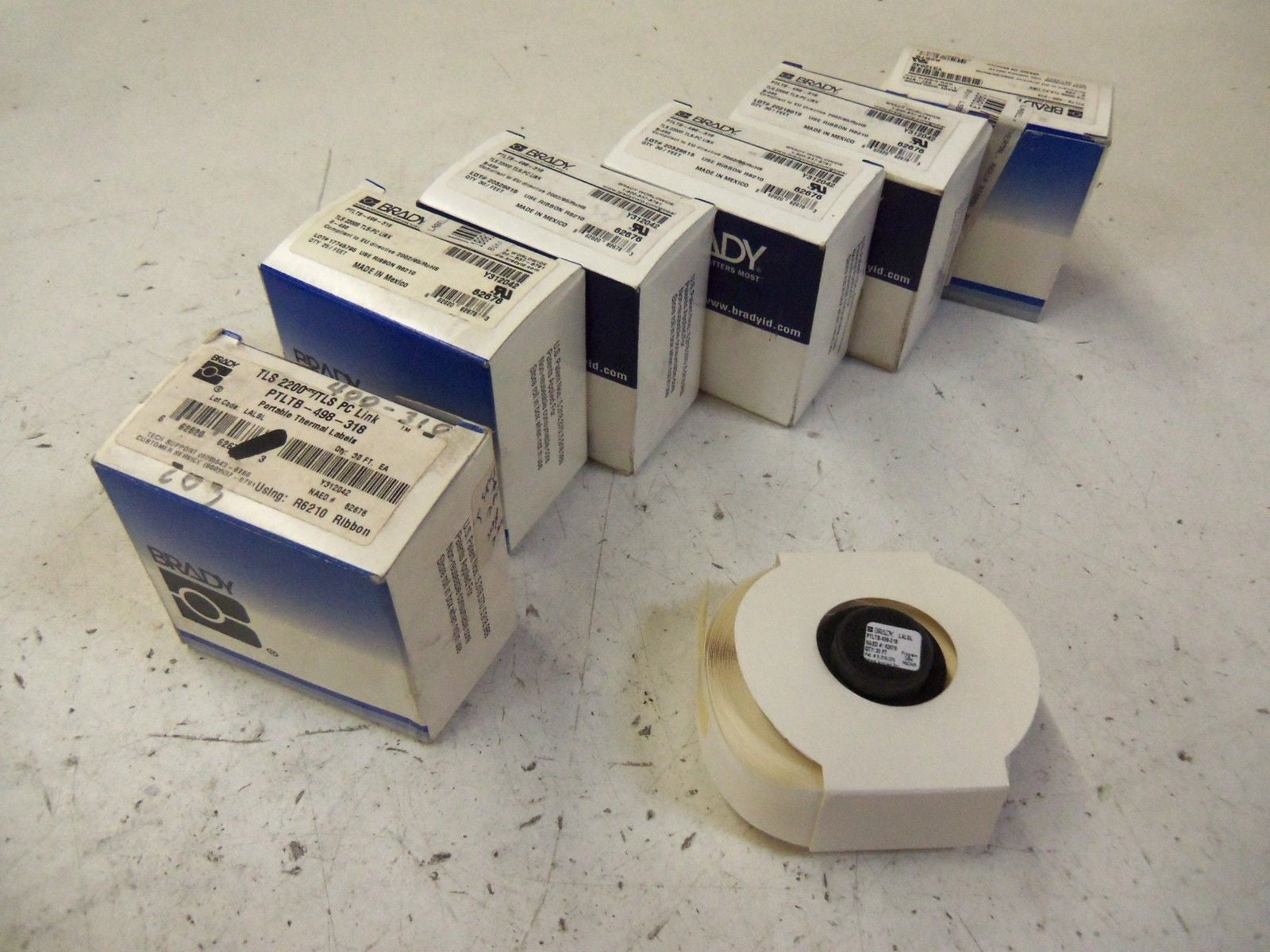 LOT OF 6 BRADY PTLTB-498-318 *NEW IN BOX*