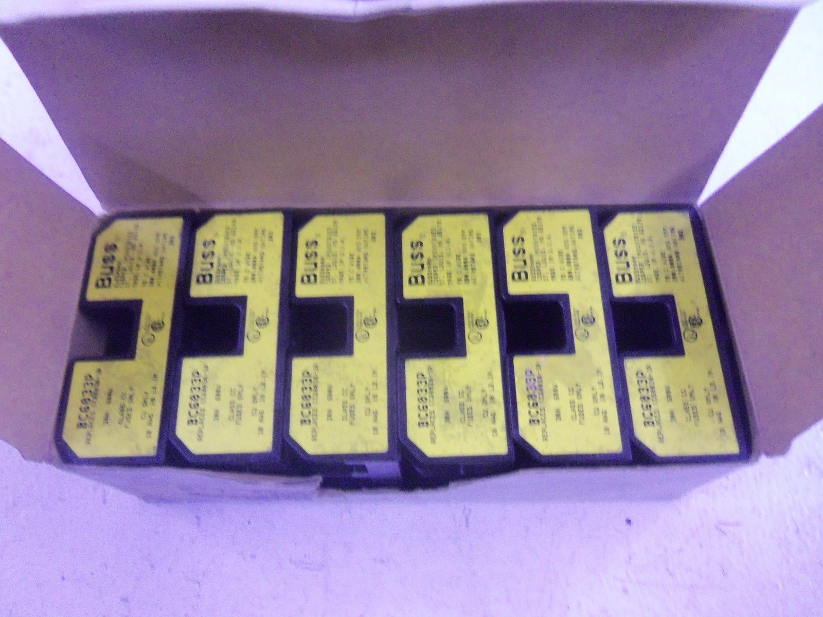 LOT OF 6 BUSSMANN BC6033P *NEW IN BOX*