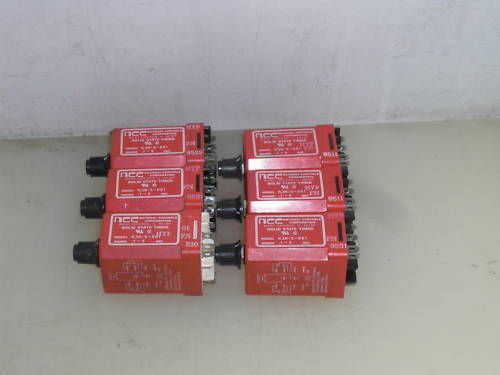 LOT OF 6 NCC K3K-00005-661  TIME DELAY RELAY K3K-5-661 *USED*