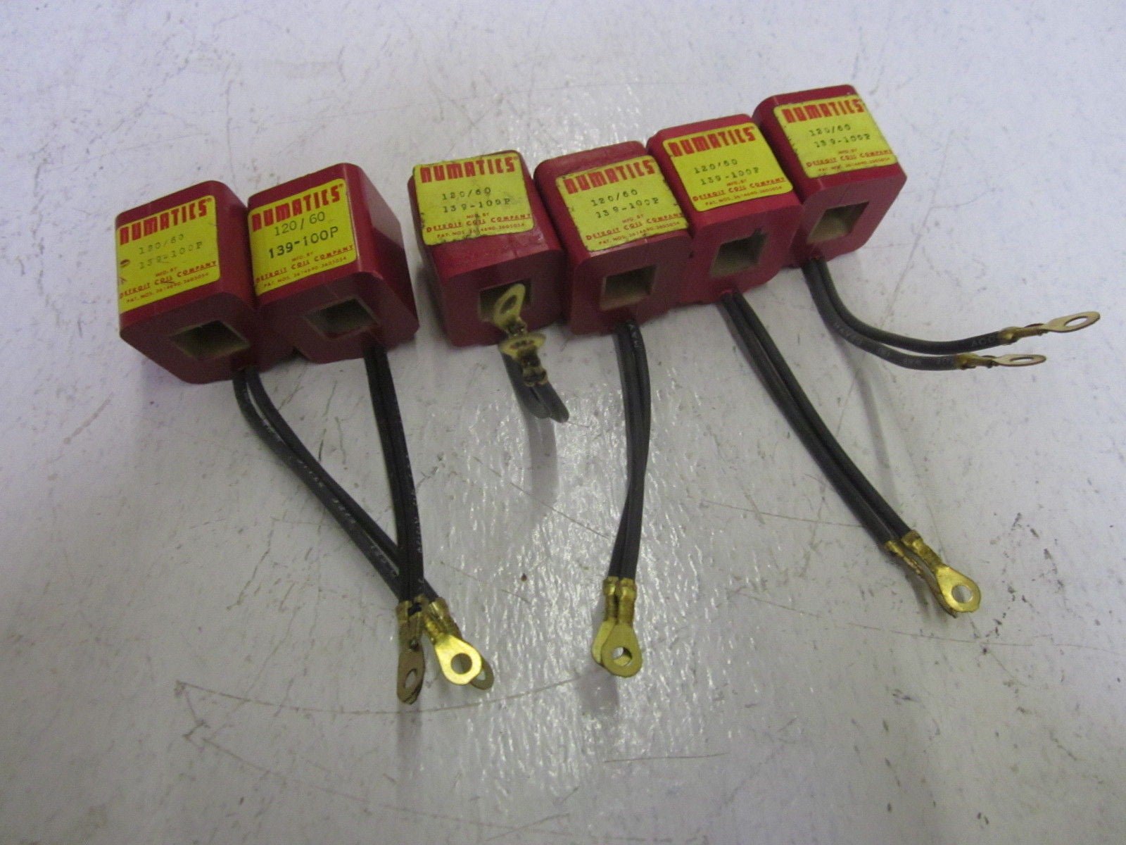 LOT OF 6 NUMATICS 139-100P  120V *NEW NO BOX*