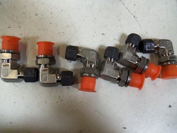 LOT OF 6 PARKER 6-6R CBZ-SS MALE ELBOW FITTING *NEW IN BOX*