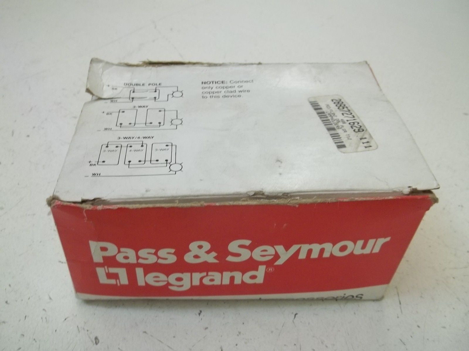 LOT OF 6 PASS & SEYMOUR 466 FLUORESCENT LAMPHOLDER 660W 1000V *NEW IN BOX*