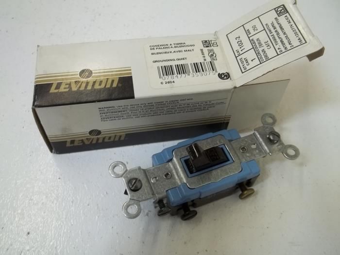 LOT OF 7 LEVITON 1102-2 TOGGLE SWITCH *NEW IN BOX*