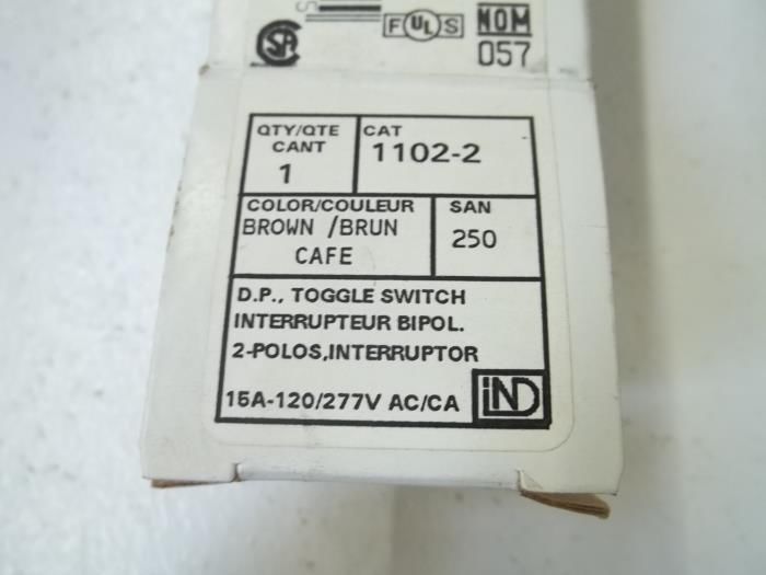 LOT OF 7 LEVITON 1102-2 TOGGLE SWITCH *NEW IN BOX*