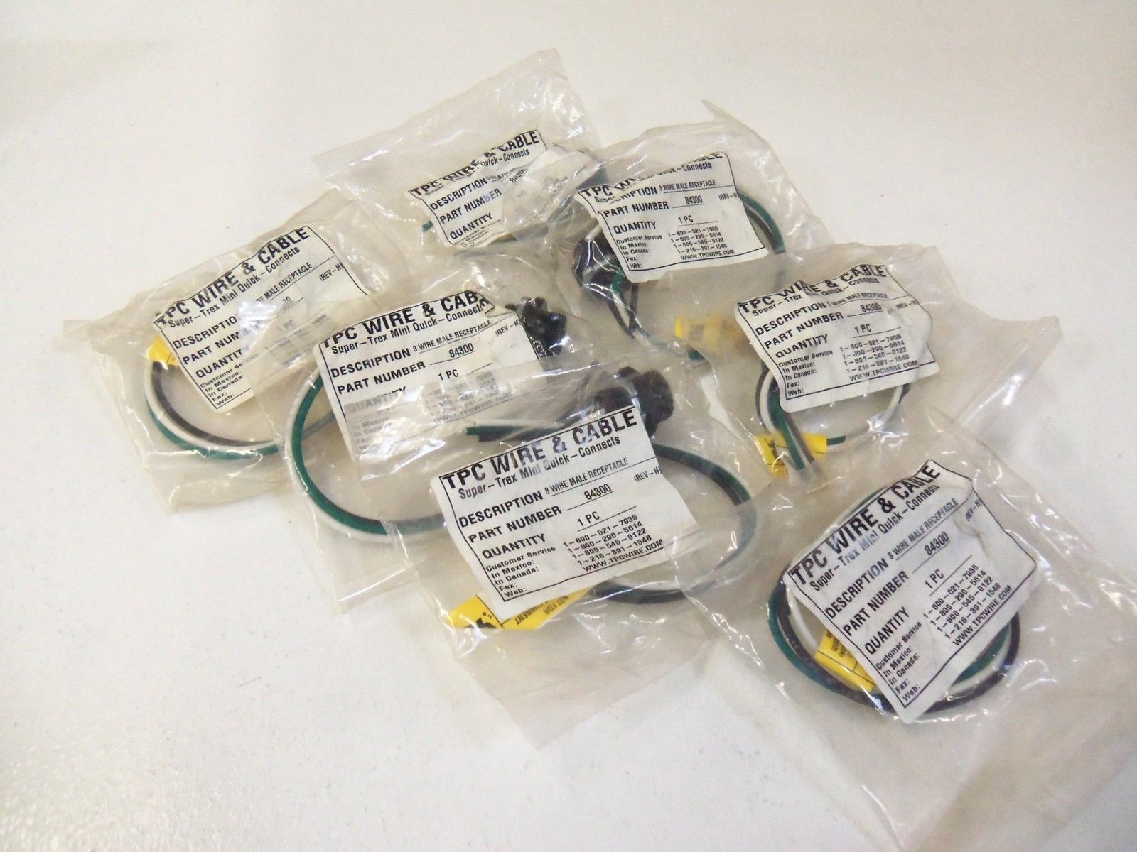 LOT OF7 TPC WIRE & CABLE 84300 *NEW IN BAG*