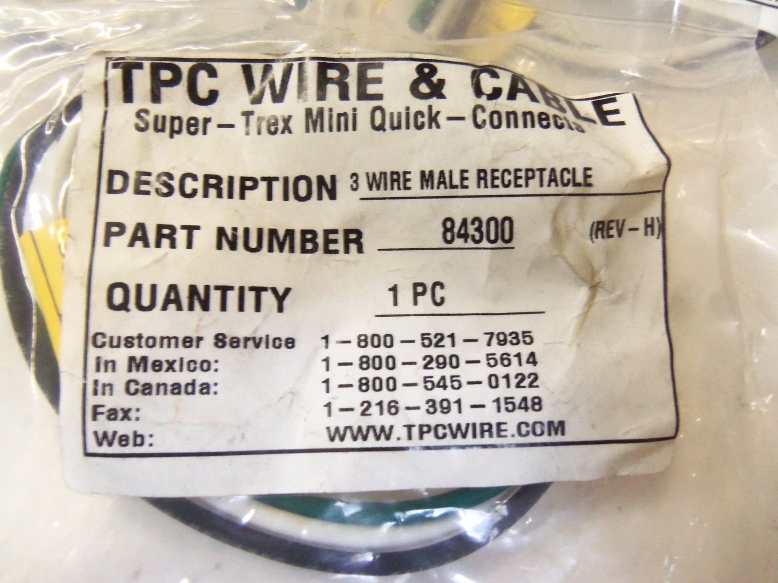 LOT OF7 TPC WIRE & CABLE 84300 *NEW IN BAG*