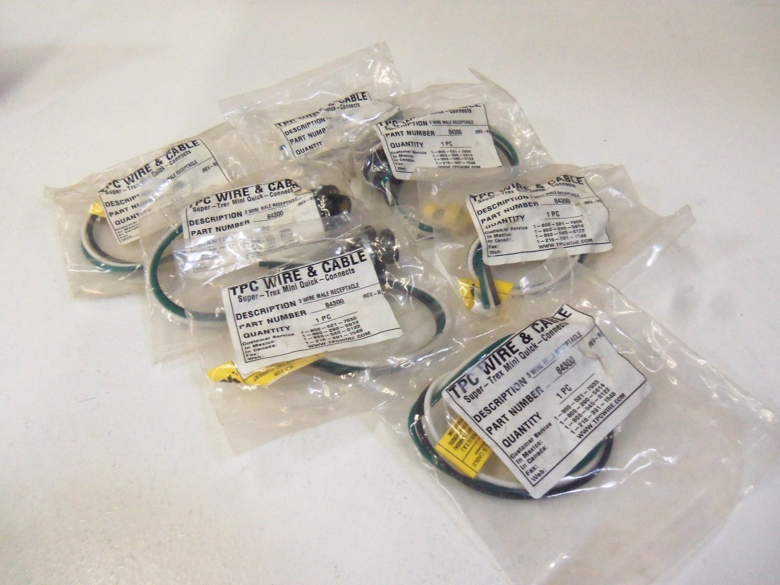 LOT OF7 TPC WIRE & CABLE 84300 *NEW IN BAG*