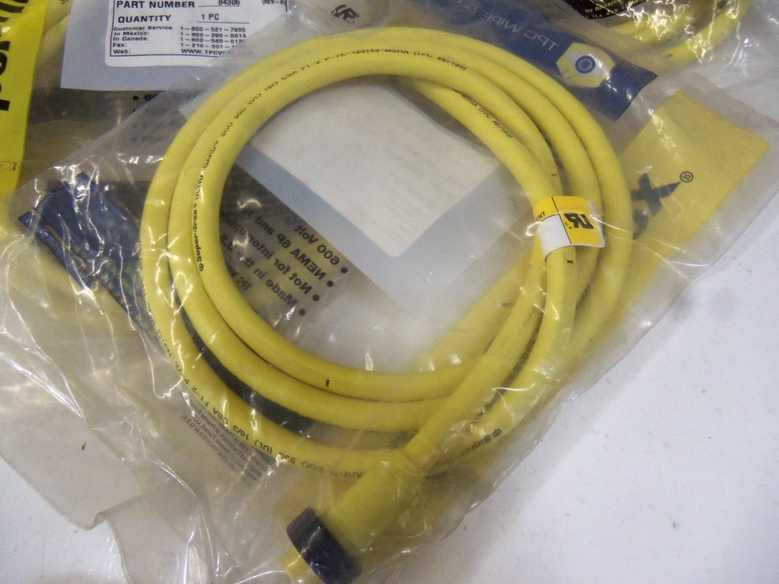 LOT OF 7 TPC WIRE & CABLE 84306 *NEW IN FACTORY BAG*